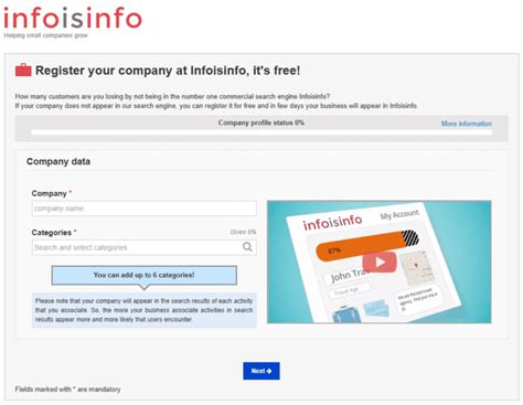 infoisinfo business listing.